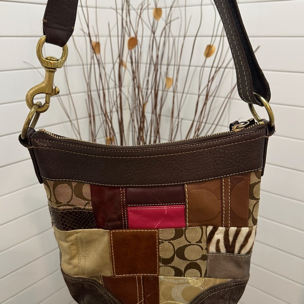 Coach Multicolor Patchwork Shoulder Bag - image 2